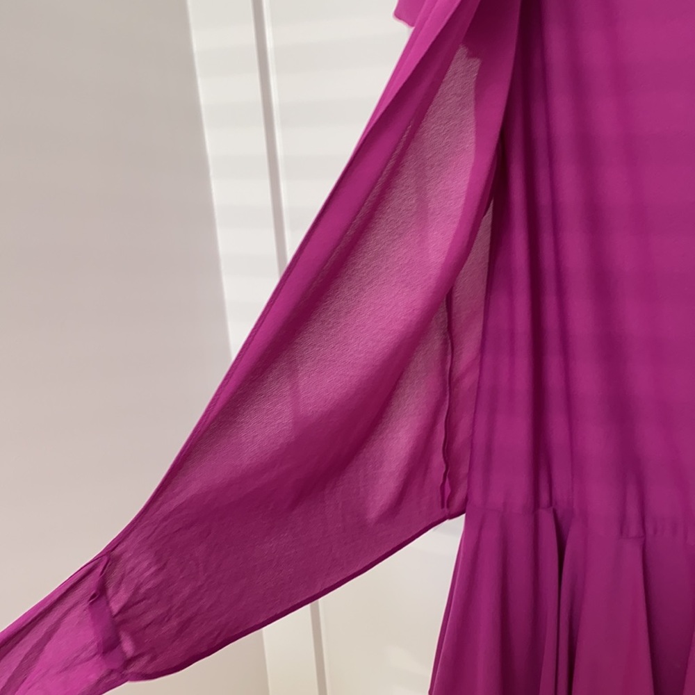 Vintage T Fe Magenta Drop Waist Dress - Picture 11 of 14